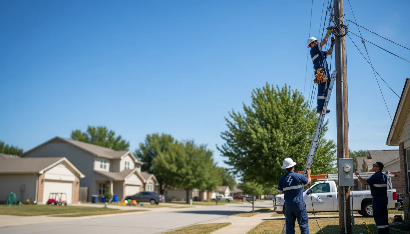 Residential electrician providing installation services in Saint Paul, KS